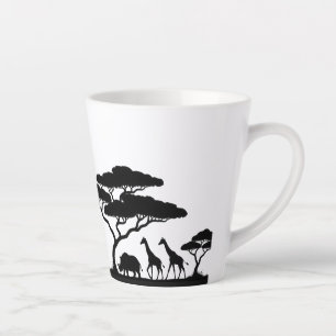 Afrikaanse Safari Wildlife Latte Mok