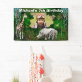 Afrikaanse safari's op het bos spandoek (Insitu)