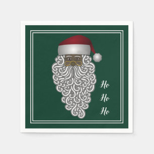 Afrikaanse  Santa Claus Green Napkins Servet