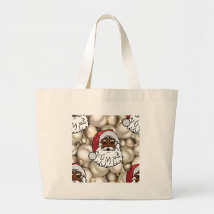 afrikaanse santa claus grote tote bag