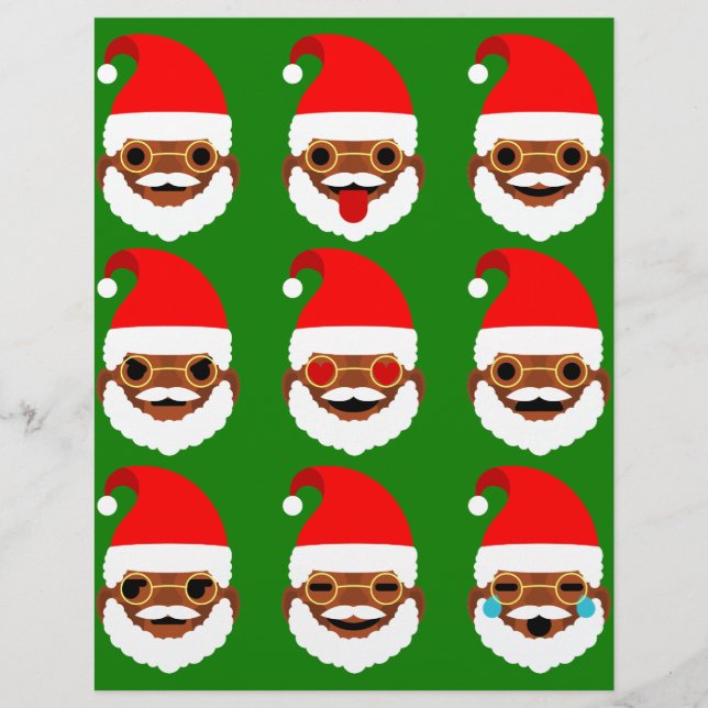 afrikaanse santa emoji emoticons (Voorkant)