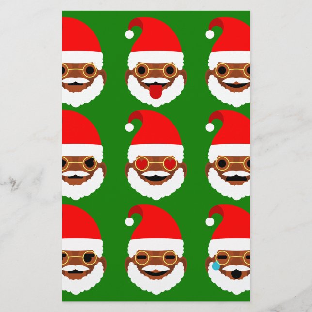 afrikaanse santa emoji emoticons (Voorkant)