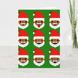 afrikaanse santa emoji emoticons feestdagen kaart