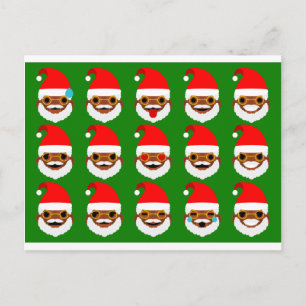 afrikaanse santa emoji emoticons feestdagenkaart