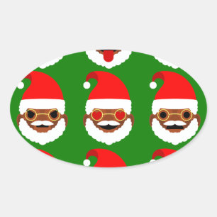 afrikaanse santa emoji emoticons ovale sticker