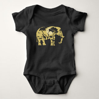 Afrikaanse Savanne Olifant Acacia Boom Zonsonderga Romper