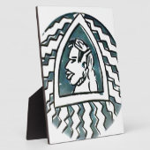 Afrikaanse schoonheid Bongo Masai Portret Tribal A Fotoplaat (Zijkant)