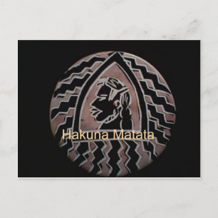 Afrikaanse schoonheid: Bongo Masai-portret van tri Briefkaart