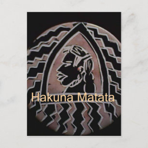 Afrikaanse schoonheid: Bongo Masai-portret van tri Briefkaart