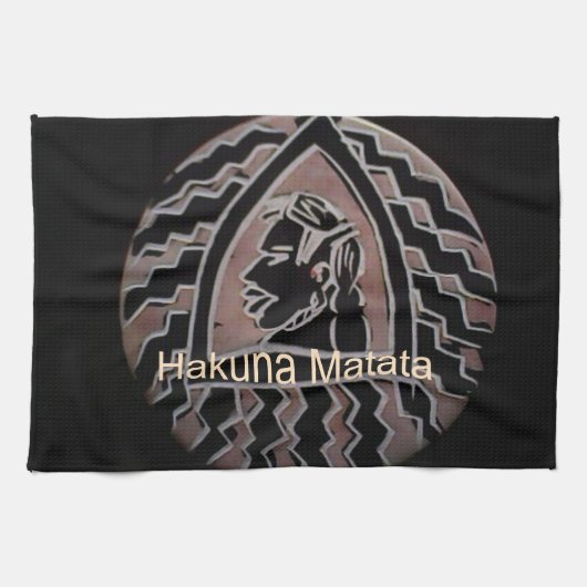 Afrikaanse schoonheid: Bongo Masai-portret van tri Theedoek (Horizontaal)