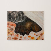 Afrikaanse schoonheid - Waterverf schilderen - Vro Legpuzzel (Horizontaal)