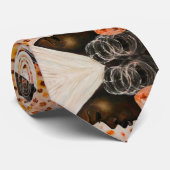 Afrikaanse schoonheid - Waterverf schilderkunst Stropdas (Opgerold)