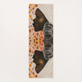 Afrikaanse schoonheidsvrouw Yoga Mat - Schilderen (Achterkant)