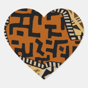 Afrikaanse Shaman Aardgeesten Hart Sticker