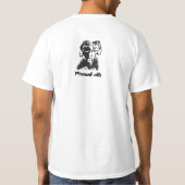 Afrikaanse sketch pissed van waarde T-shirt, wit T-shirt (Achterkant)