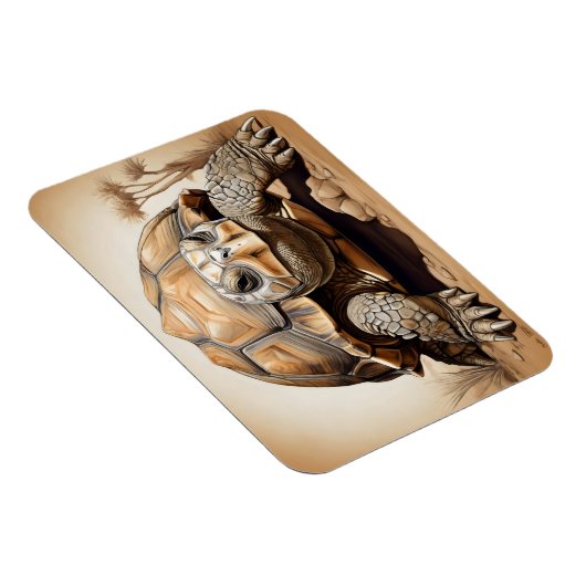 Afrikaanse spontane schildpad magneet (Rechterzijde)