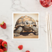 Afrikaanse spontane schildpad servet (Insitu)