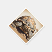 Afrikaanse spontane schildpad servet (Hoek)