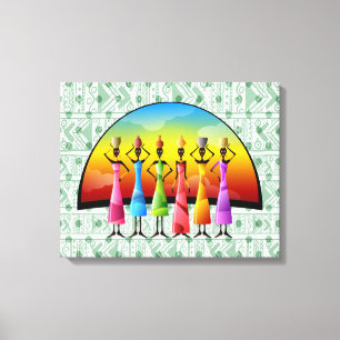 Afrikaanse stam canvas afdruk