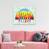 Afrikaanse stam canvas afdruk (Insitu (Woonkamer))