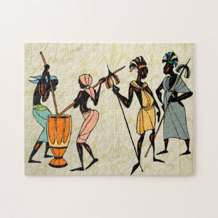 Afrikaanse stam legpuzzel