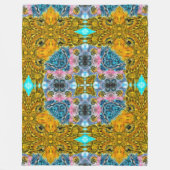 Afrikaanse stam Mandala Quilt Fleece Deken (Voorkant)