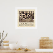 AFRIKAANSE STAM POSTER (Keuken)