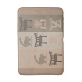 afrikaanse stam symbool design badmat (Voorkant Verticaal)