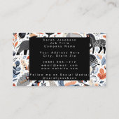 Afrikaanse stamdieren visitekaartje (Achterkant)