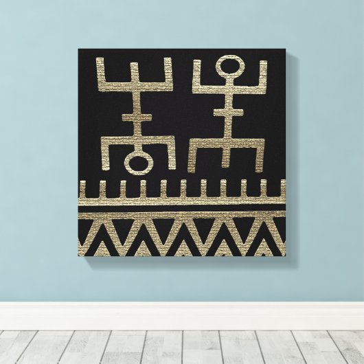 Afrikaanse stammendans canvas afdruk (Insitu (Houten vloer))