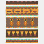 Afrikaanse stammenhuisdecor fleece deken (Voorkant)