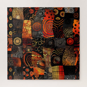 afrikaanse stammenpuzzel legpuzzel