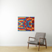 Afrikaanse stammenstrijder wandkleed (In Situ (horizontaal))