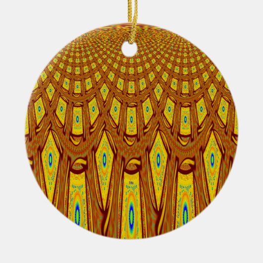 Afrikaanse stammotif keramisch ornament (Voorkant)