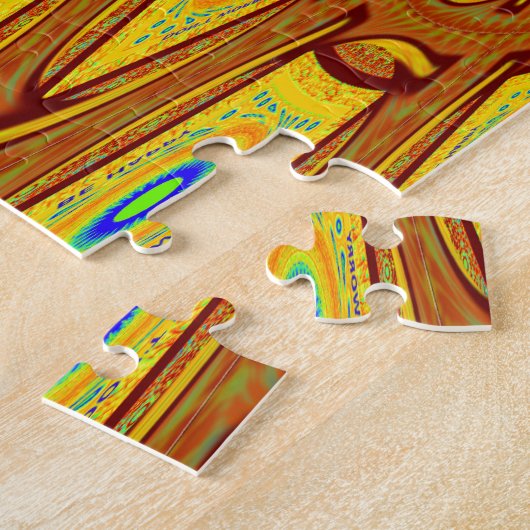 Afrikaanse stammotif legpuzzel (Zijkant)