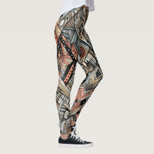 afrikaanse stampatroon-Leggings Leggings