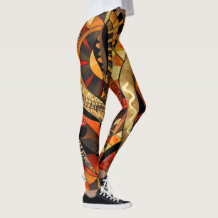 afrikaanse stampatroon-Leggings Leggings