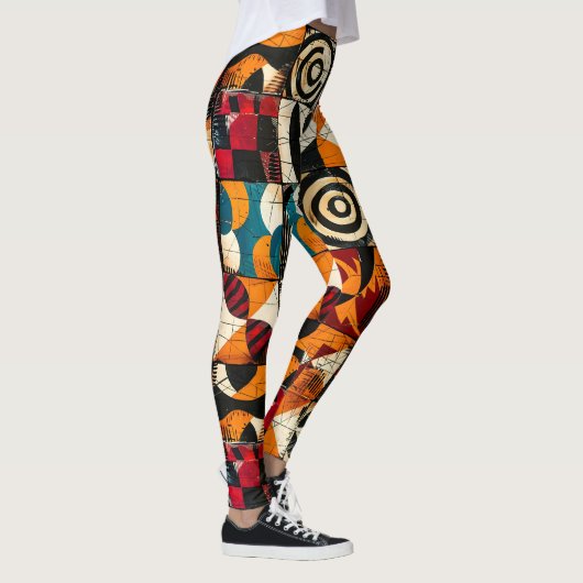 afrikaanse stampatroon-Leggings Leggings (Rechts)