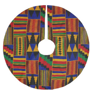Afrikaanse stijl Kente stof Kerstboom Rok
