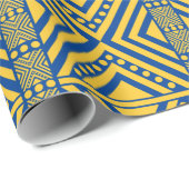 Afrikaanse stijlloos patroon. Gele kleur Cadeaupapier (Rol Hoek)