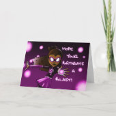 Afrikaanse superheld Birthday Kaart (Voorkant)