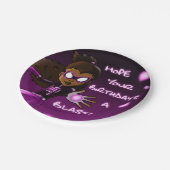 Afrikaanse superheld Birthday Papieren Bordje (Gekanteld)