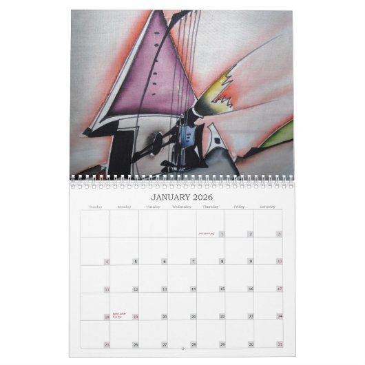 Afrikaanse thuisdecor calender 1 kalender (Jan 2026)