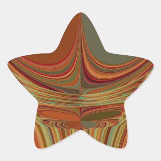 Afrikaanse Traditionele Aarde Hedendaagse Kunst Pr Ster Sticker (Voorkant)