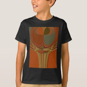 Afrikaanse Traditionele Aarde Hedendaagse Kunst Pr T-shirt