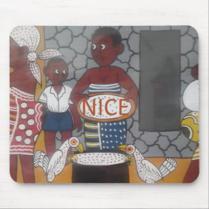 Afrikaanse traditionele Homestead Lifestyle Art Pr Muismat