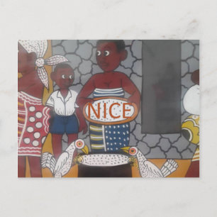 Afrikaanse traditionele Homestead Lifestyle Briefkaart