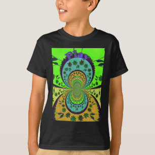 Afrikaanse Traditionele Kleuren Kaleidoscoop Bloem T-shirt