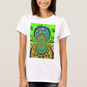Afrikaanse Traditionele Kleuren Kaleidoscoop Bloem T-shirt
