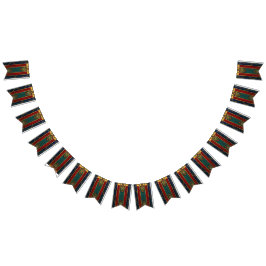 Afrikaanse traditionele patroon bunting banner